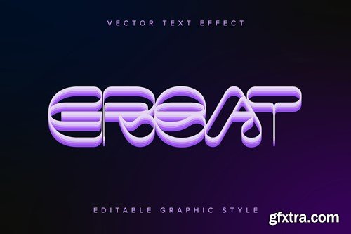 Purple Layered Vector Text Effect Mockup WAP4LEJ