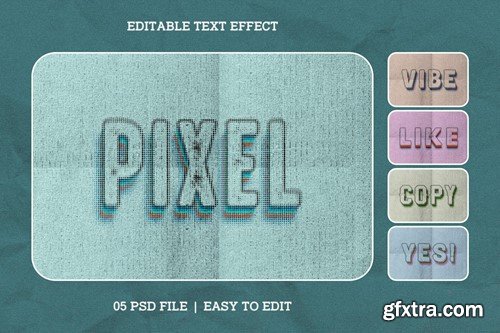 Halftone Editable Text Effect Layer Style JNE4Y5Y