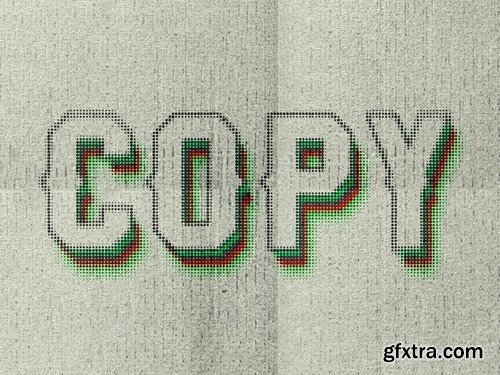 Halftone Editable Text Effect Layer Style JNE4Y5Y