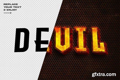 Rusted Text Effect Layer Style Set 8ESKWFX