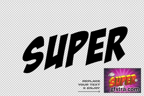 Comic Style Editable Text Effect Set 3C32MCY