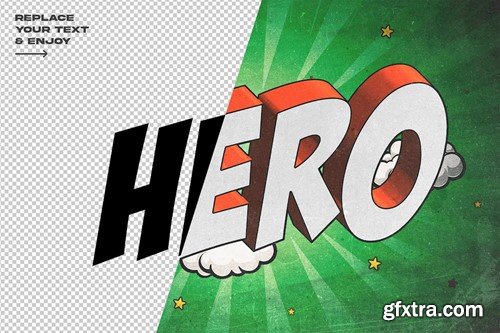 Comic Style Editable Text Effect Set 3C32MCY