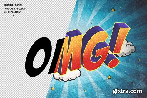 Comic Style Editable Text Effect Set 3C32MCY