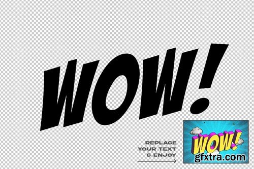 Comic Style Editable Text Effect Set 3C32MCY