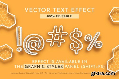 Sting Editable Text Effect, Graphic Style QH85R38