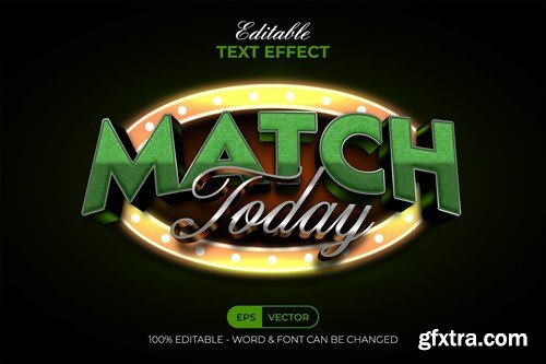 Match Today Text Effect 3D Style KVUUS3L