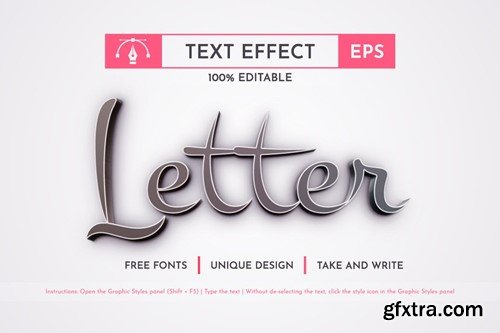 Realistic Stroke Editable Text Effect JPJ4NN9