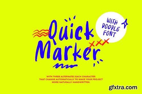 Quick Marker - Quote Font + Doodle ALK3VK8