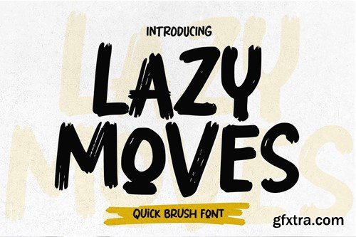 Lazy Moves - Quick Brush Font NRH6T5T