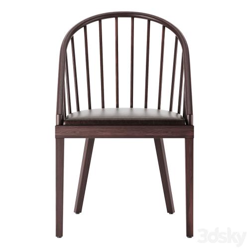 CB2 Comb Blackened Wood Dining Chair