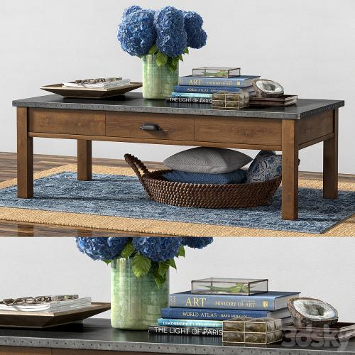 Pottery barn CHANNING COFFEE TABLE