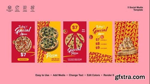 Videohive Pizza Instagram Stories 53672109