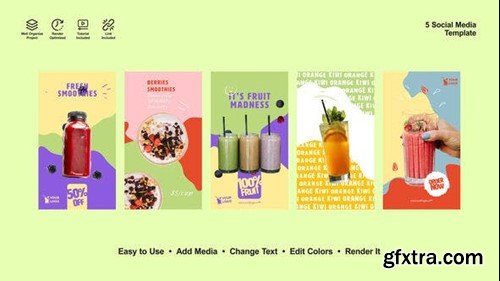 Videohive Fresh Drink Instagram Stories 53671728