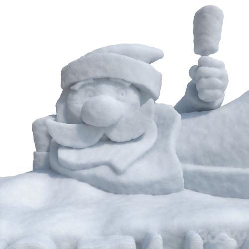 Snow sculpture