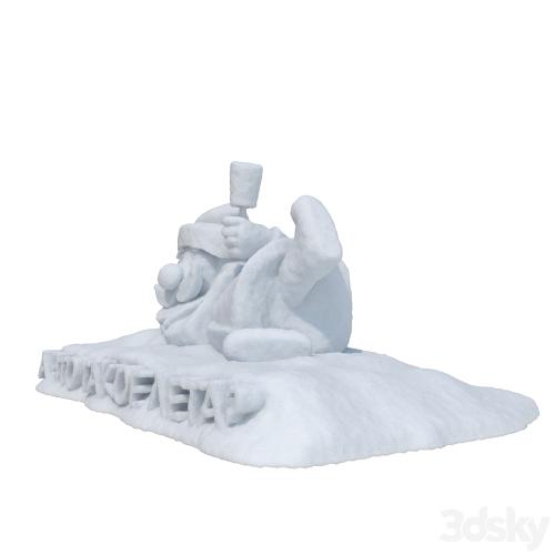 Snow sculpture