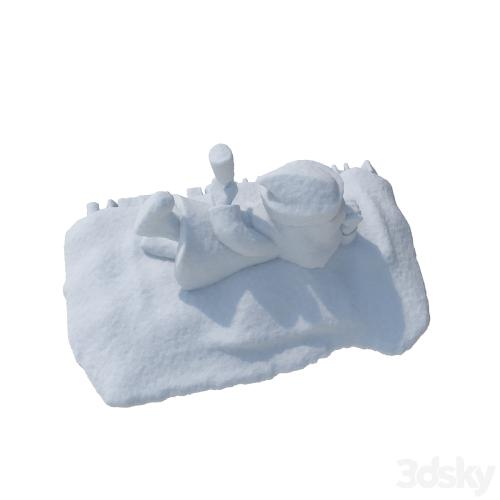 Snow sculpture