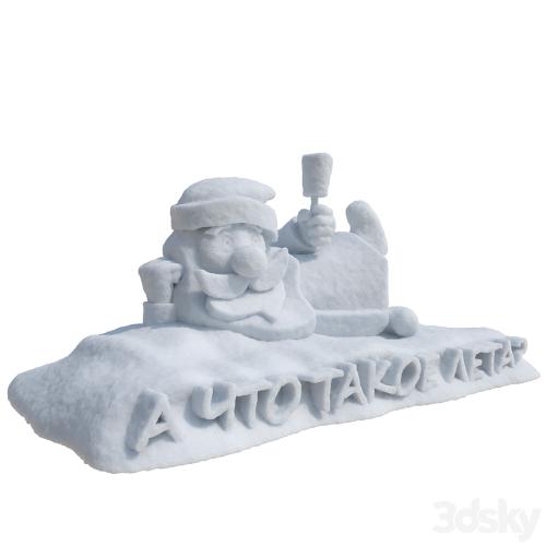 Snow sculpture