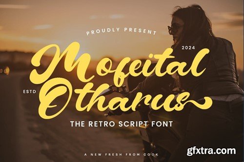 Mofeital Otharus - Retro Script Font LM27UEV