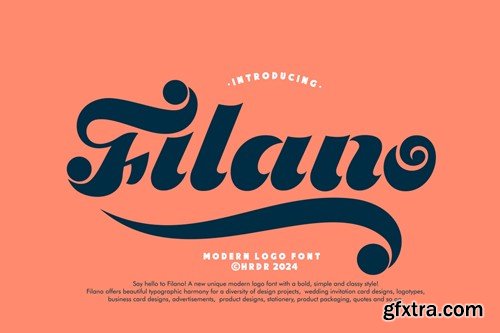 Filano - Modern Logo Font J4M47M7