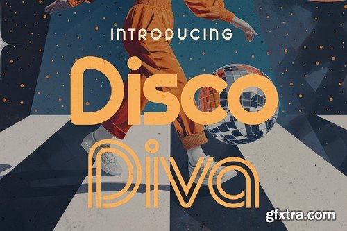 Disco Diva - Groovy Typeface YQN2D9K