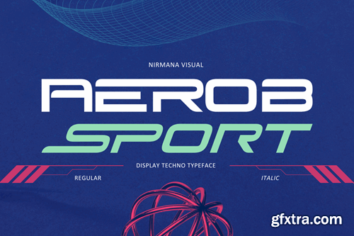 Aerob Sport - Techno Sport Typeface F7C9ZFL