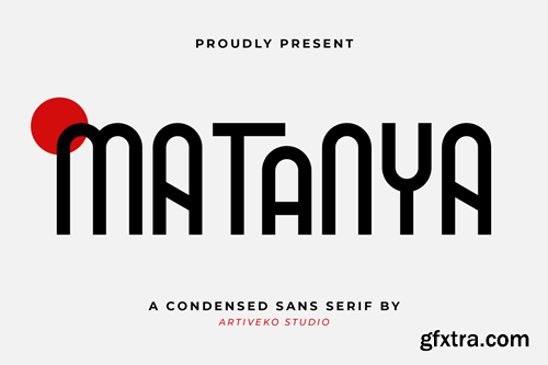 Matanya Sans Serif Logo Font XLHMMN4