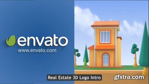 Videohive Real Estate 3D Logo Reveal 53684915