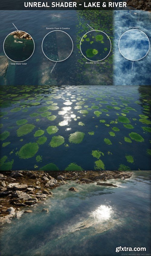 Artstation - Unreal Shader - Lake & River