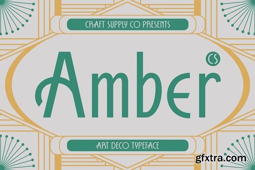 CS Amber – Art Deco Font FP4M965