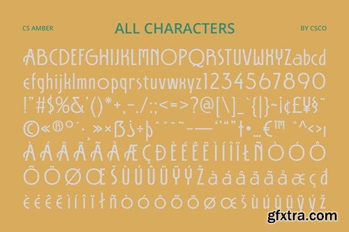 CS Amber – Art Deco Font FP4M965