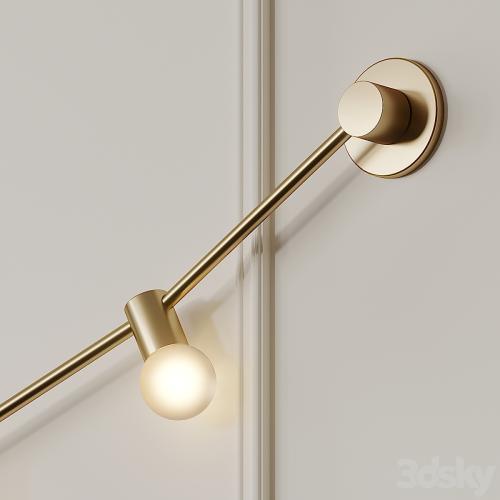 Garland of July 14th XS Gold Wall Sconce by CVL Luminaires