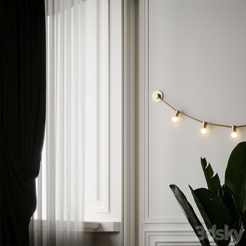 Garland of July 14th XS Gold Wall Sconce by CVL Luminaires