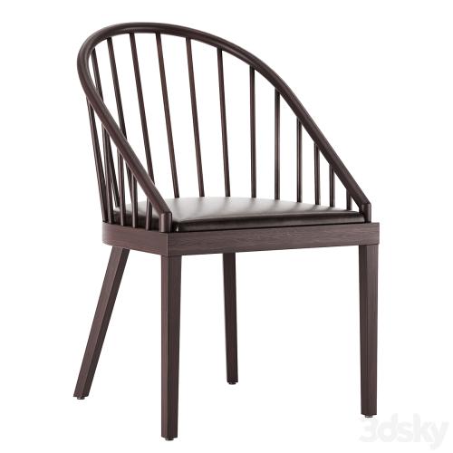 CB2 Comb Blackened Wood Dining Chair