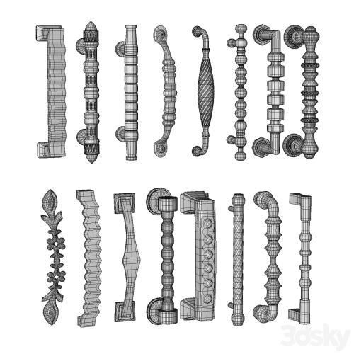 Collection of door knobs and handle-set 006