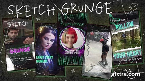 Videohive Sketch Grunge Stories 53696202