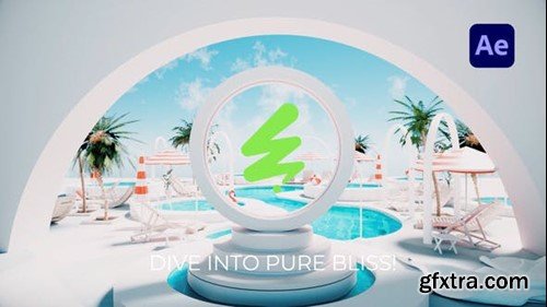 Videohive Poolside Paradise Logo Reveal 53727517