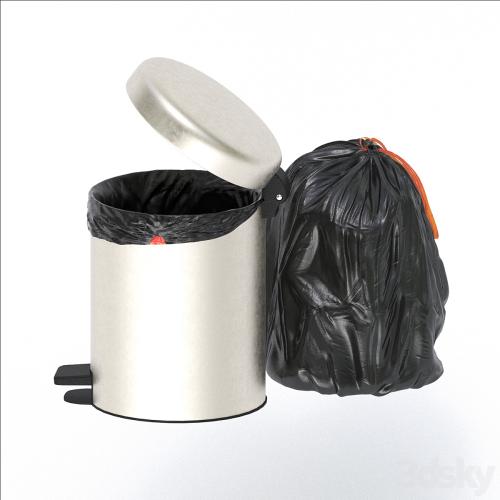 trash bag and bin