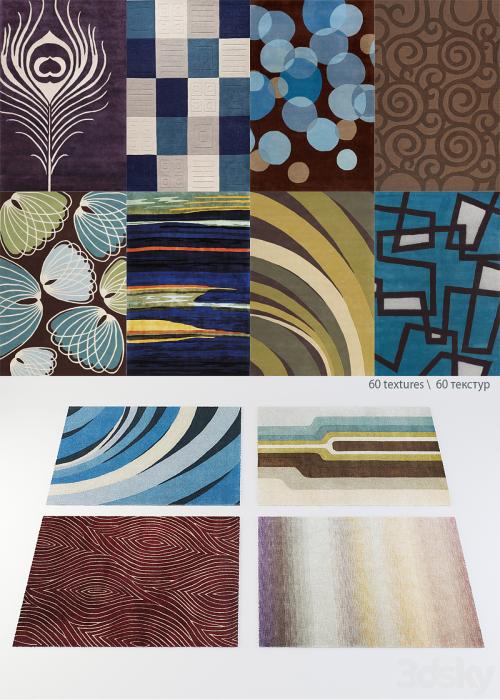 collection of designer carpets