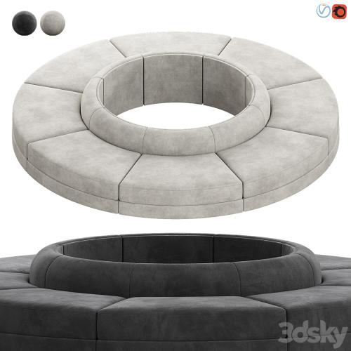 Maura Modular Convex Circle Sectional Sofa