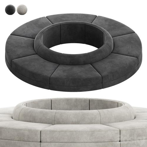 Maura Modular Convex Circle Sectional Sofa