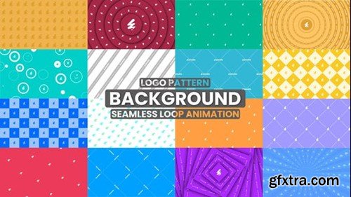 Videohive Logo Pattern Background Loop Animation 53686230