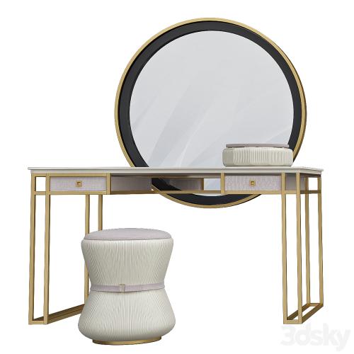 Metal vanity table