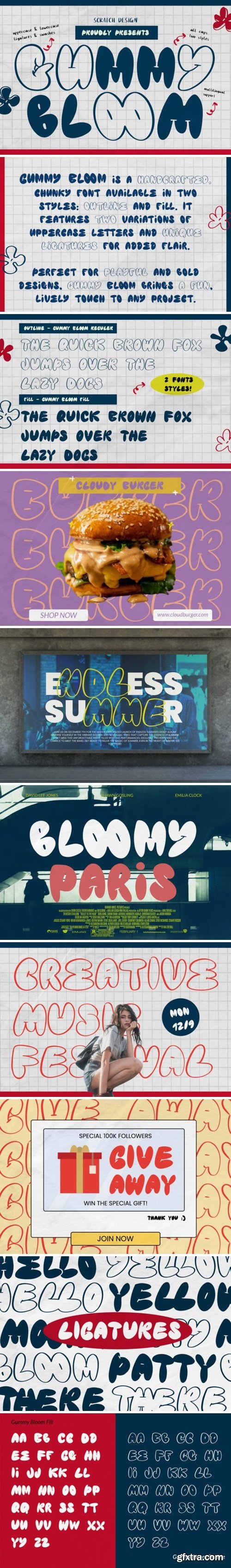 Gummy Bloom Font