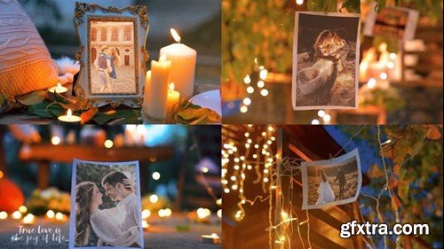 Videohive Wedding Photo Gallery -Autumn Night Garden 34629956