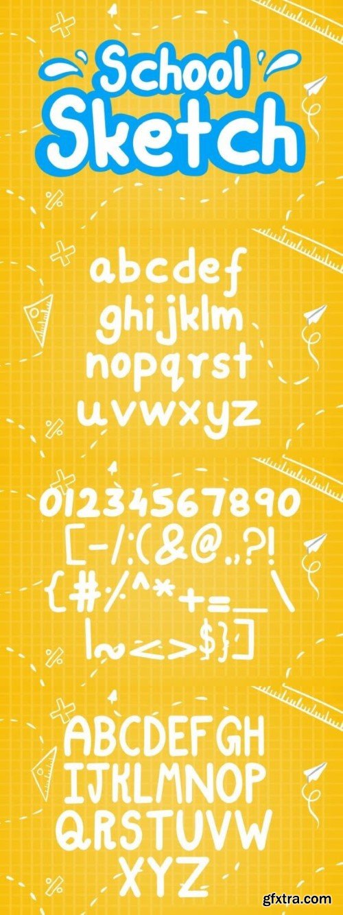 School Sketch Font