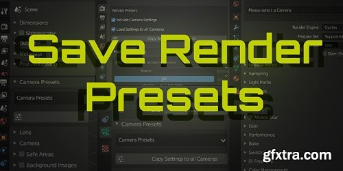 Save Render Presets v1.4.7 for Blender