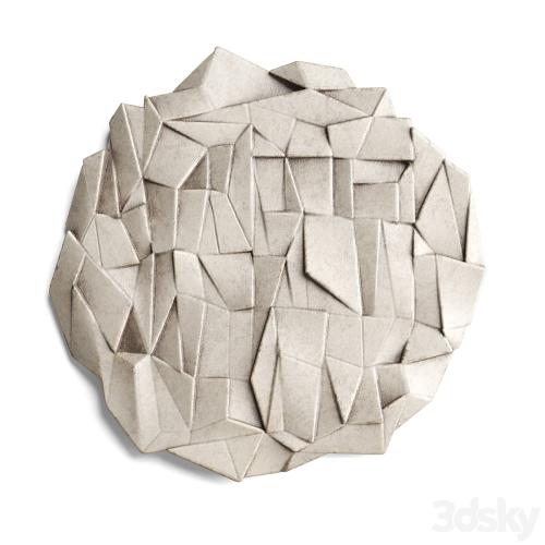 metal origami wall panel