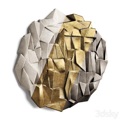 metal origami wall panel