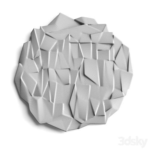 metal origami wall panel