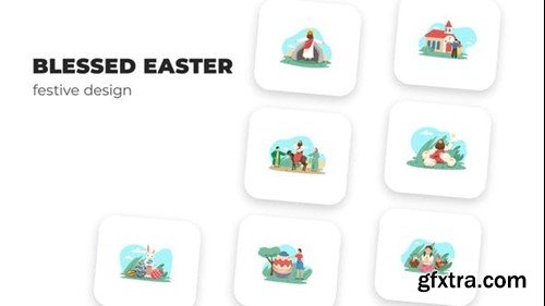 Videohive Blessed Easter - Festive Design 53706718